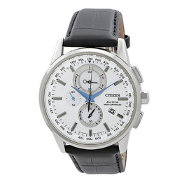Citizen Eco-Drive Chronograph White Dial Mens Watch AT8110-11A