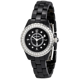Chanel J12 Black Ceramic Quartz Ladies Watch h2571