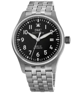 IWC Pilot's Mark XX Black Dial Steel Men's Watch Model IW328202