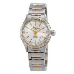 nl2110c-2t-sj-sl Ball Fireman Automatic Silver Dial Ladies Watch