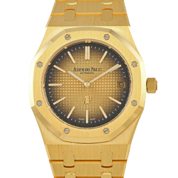 Audemars Piguet Royal Oak ''Jumbo'' Extra-Thin Automatic Gold Dial Mens Watch 16202ba.oo.1240ba.02