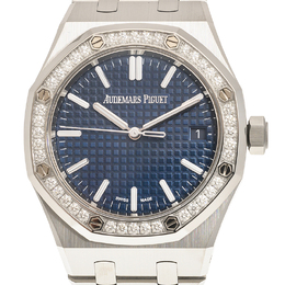 Audemars Piguet Royal Oak Automatic Diamond Blue Dial Unisex Watch 15551st.zz.1356st.05