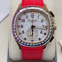 Patek Philippe Aquanaut Chronograph Automatic Diamond White Mother of Pearl Dial Mens Watch 7968-300r-001