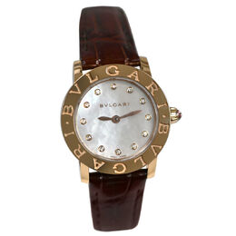 Pre-owned Bulgari Bulgari Quartz Diamond Ladies Watch 102751