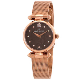 Claude Bernard Dress Code Quartz Brown Dial Ladies Watch 20500 37r brpr2