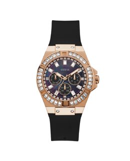 Женские часы Venus GW0118L2 из силикона, с черным ремешком Guess, черный 91661517488 | negro