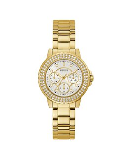 Женские часы Crown Jewel GW0410L2 со стальным и золотым ремешком Guess, золотой 91661527173 | oro