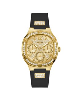 Женские часы Duchess GW0619L2 с силиконовым ремешком и черным ремешком Guess, черный 91661535796 | negro
