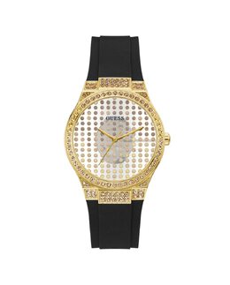 Женские часы Radiance GW0482L1 из стали и черного ремешка Guess, черный 91661529870 | negro