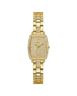 Женские часы Brilliant GW0611L2 со стальным и золотым ремешком Guess, золотой 91661537042 | oro