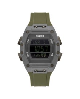 Мужские часы Phoenix GW0340G3 из силикона и зеленого ремешка Guess, зеленый 91661523908 | verde