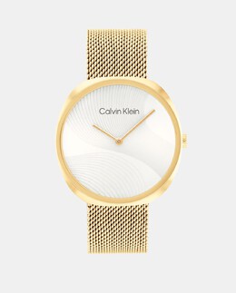 Sculpt 25200246 Женские часы с золотой стальной сеткой Calvin Klein, золотой 7613272516761 | oro