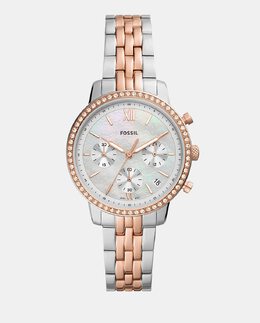 Двухцветные женские часы Neutra ES5279 из стали Fossil, мультиколор 4064092208801 | multicolor