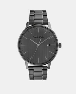 Linked 25200054 серые стальные мужские часы Calvin Klein, серый 7613272456401 | gris