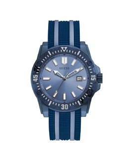 Мужские часы Skipper GW0055G2 из силикона и синим ремешком Guess, синий 91661512803 | azul