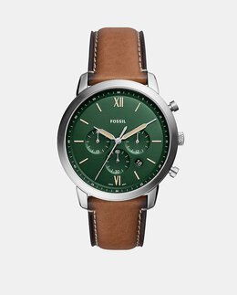 Neutra FS5963 Коричневые мужские часы из экологически чистой кожи Fossil, коричневый 4064092173284 | marrón