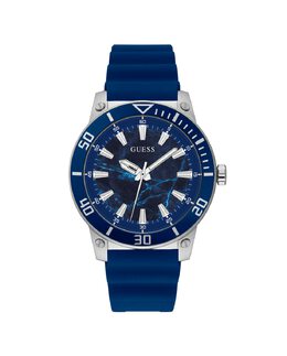 Мужские силиконовые часы Quartz GW0420G1 с синим ремешком Guess, синий 91661526664 | azul