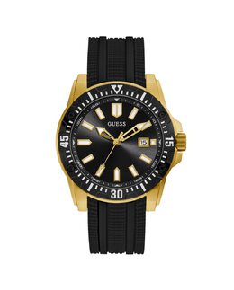 Skipper GW0055G4 силиконовые мужские часы с черным ремешком Guess, черный 91661515873 | negro