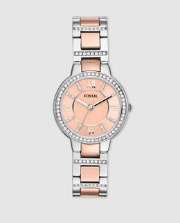 Двухцветные женские часы Fossil ES3405 Virginia Fossil, мультиколор 4053858091511 | multicolor