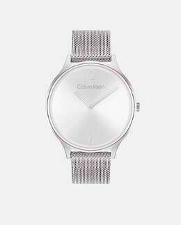 Женские часы Timeless 25200001 со стальной сеткой Calvin Klein, серебро 7613272456180 | plata