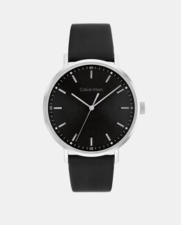 Современные 25200050 черные кожаные мужские часы Calvin Klein, черный 7613272456364 | negro