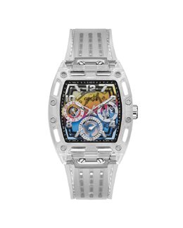 Мужские часы Phoenix GW0499G3 из силикона и прозрачным ремешком Guess, серый 91661532290 | gris