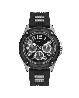 Мужские часы Delta GW0051G1 из силикона с черным ремешком Guess, черный 91661512919 | negro