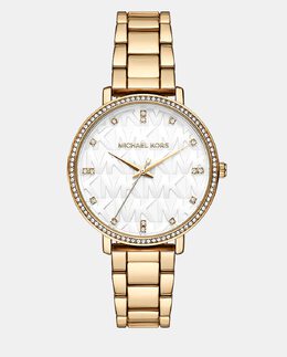 Pyper MK4666 Женские часы из золотого металлического сплава Michael Kors, белый 4064092144598 | blanco