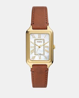 Raquel ES5307 Коричневые кожаные женские часы Fossil, светло-коричневый 4064092234954 | marrón claro