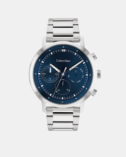 Многофункциональные стальные мужские часы Gauge 25200063 Calvin Klein, серебро 7613272456494 | plata