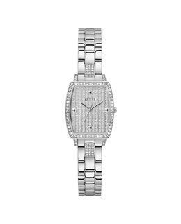 Женские часы Brilliant GW0611L1 со стальным и серебряным ремешком Guess, серебро 91661537059 | plata