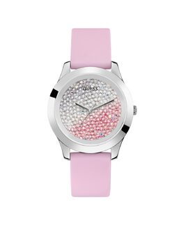 Женские часы Crush W1223L1 из силикона и розовым ремешком Guess, розовый 91661494642 | rosa