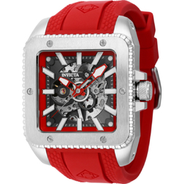 Invicta Cuadro Hand Wind Silver Dial Mens Watch - Model 44002