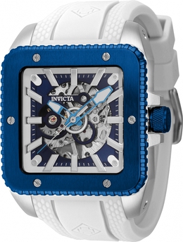 Invicta Cuadro Hand-Wind Mens Watch Blue Dial 44007