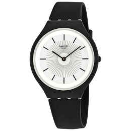 SVUB100 Swatch Skinnoir White Dial Unisex Watch