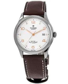 Tudor 1926 M91550-0014 Men's Watch White Diamond Dial, Stainless Steel Case, Leather Strap