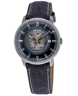 Mido Commander Gradient Blue Dial Fabric Strap Men's Watch - Model M021.407.18.411.00