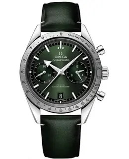 Omega Speedmaster 57 Green Dial Leather Strap Women's Watch 332.12.41.51.10.001