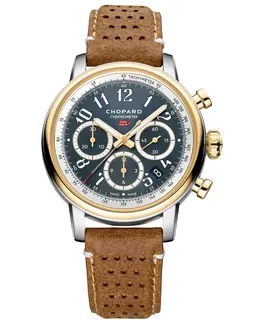 Chopard Mille Miglia Classic Chronograph Blue Dial Leather Strap Men's Watch 168619-4001