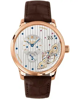 Glashutte Original PanoMaticInverse Silver Dial Rose Gold Case Men's Watch Model 19102010562