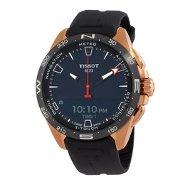 Tissot T-Touch Perpetual Alarm Chronograph Mens Watch, Black Dial Analog-Digital t121.420.47.051.02