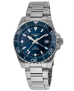 Authentic Longines HydroConquest GMT Automatic Men's Watch L3.890.4.96.6