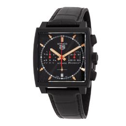 Tag Heuer Monaco Chronograph Automatic Black Dial Mens Watch cbl2180.fc6497