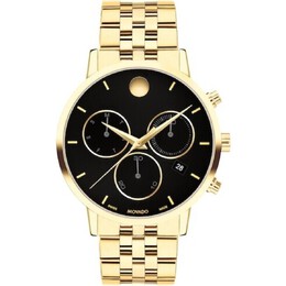 Movado Museum Classic Quartz Black Dial Mens Watch - Article: 0607810