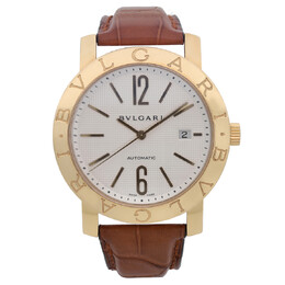 Pre-owned Bulgari Bulgari Automatic White Dial Mens Watch bb33gl