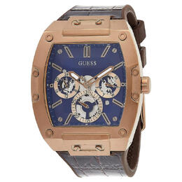 Guess GW0202G2 Phoenix Quartz Mens Watch Blue Dial Coffee Case