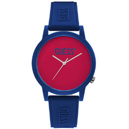 Guess Classic Mens Red Dial Watch v1040m4