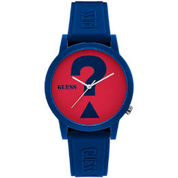 Guess Classic Mens Red Dial Watch v1041m4