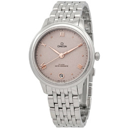 Omega De Ville Automatic Chronometer Grey Dial Ladies Watch, Ref. 43410342002