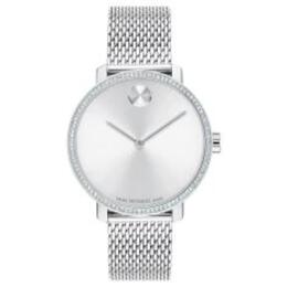Movado Shimmer Quartz Silver Dial Ladies Watch Model 3600840